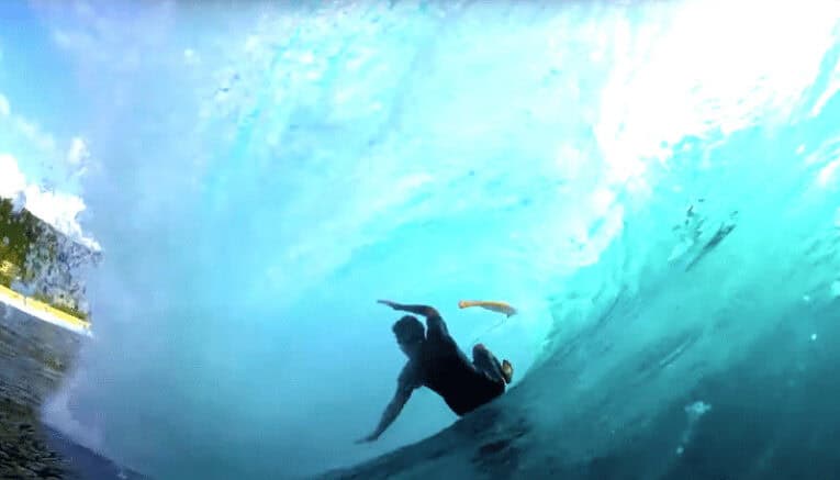 Florida surfer (pictured) getting knocked out underwater.
